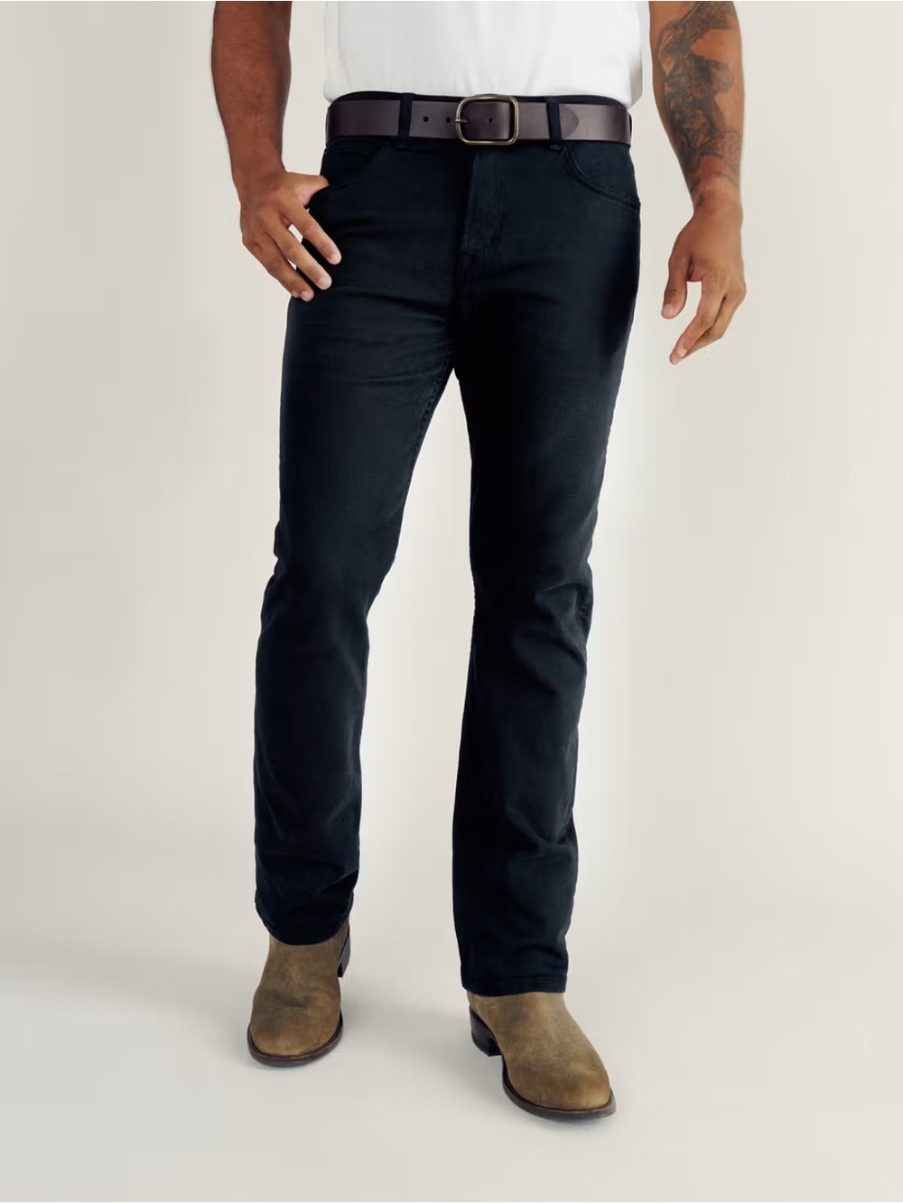 Tecovas Men's 30x34 Slim Straight Twill Jeans Navy Blue